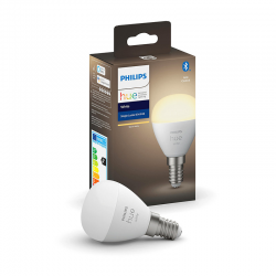 Lâmpada led smart  ESFÉRICA E14 5.5W LUZ AMARELA BT/WIFI HUE
