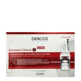 Dercos Aminexil Clinical 5 Ampolas Antiqueda Mulher Preço Especial 21un.
