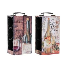 Suporte para garrafas DKD Home Decor Poliuretano (2 pcs) (18 x 11.5 x 33 cm)