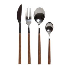 Faqueiro DKD Home Decor Aço inoxidável ABS (16 pcs)