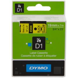 Dymo S0720880 (45808) negro sobre amarillo original
