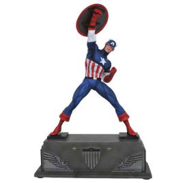 Estátua Do Capitão América Resina Marvel 30 Cm One Size Blue / Red