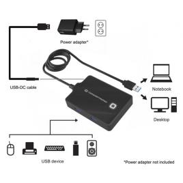Conceptronic Cubo Hubbies11b One Size Black