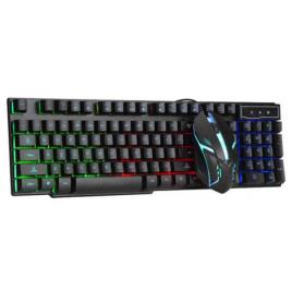 Mouse E Teclado Gaming Mk-804kit Spanish QWERTY Black