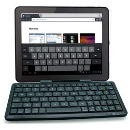 Phoenix Teclado Sem Fio Key Tablet Multimedia Spanish QWERTY Black