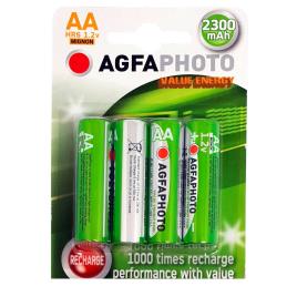 Agfa 4 Nimh Mignon Aa 2300mah Nimh Mignon Aa 2300mah Baterias One Size Silver