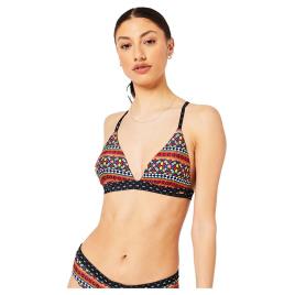 Top Maiô Vintage T-back Tri Bikini M Multi Geo