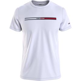 Camiseta Manga Curta Decote Redondo Essential Flag Tee S White