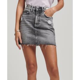 Saia Vintage Denim Mini 26 Washed Black