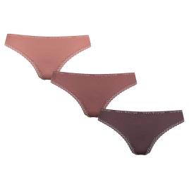 Tanga Lace 3 Pares XS Overshadow / Mineralize / Guava