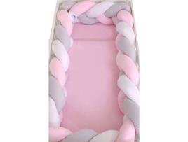 Conjunto de Berço Bebé PRIMEIRO NINHO DAMORE Kit 3 Elementos Trança (360 cm)