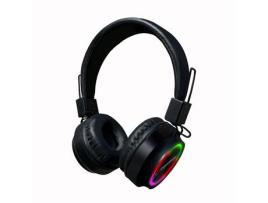 Auscultadores Sem Fio Bluetooth Rgb Preto Esperanz