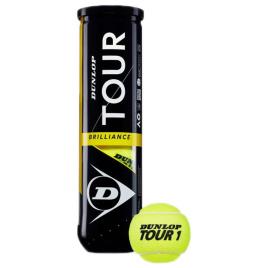 Dunlop Bolas Tênis Tour Brilliance 3 Balls Yellow