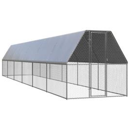 Galinheiro de exterior em aço galvanizado