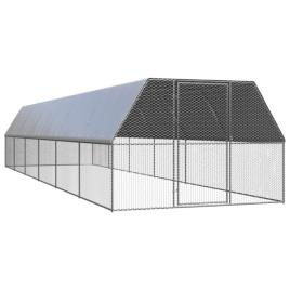Galinheiro de exterior em aço galvanizado