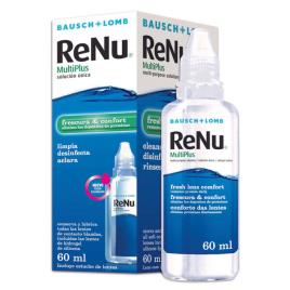 Líquido Limpeza Para Lentes De Contacto Renu Multiplus   60ml