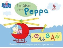 Livro Peppa Pig : Mis letras con Peppa de Hasbro (Espanhol)