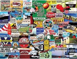 Puzzle  Michigan Collage - Jigsaw Puzzle (Idade Mínima: 5)