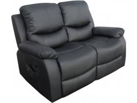 Sofá de Massagem  ECO-8200/2 (Preto - Couro Sintético - 100x85x144 cm)