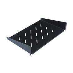 Fixed Shelf 1U 300 mm, Black RAL 9005