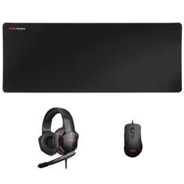 Rato 9800DPI RGB+Tapete XL+Headset 7.1 MARS GAMING