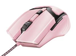 Rato Trust Gxt 101p Gav Ótico Gaming Rosa