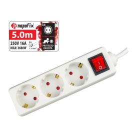 Tomada Extensão 3T INT 5M B 3680W 16A 250V