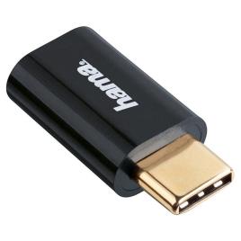 Adaptador Micro USB para USB Tipo C Essential Line, Preto