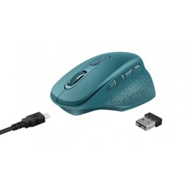 RATO S/ FIOS OZAA WIRELESS ERGONOMICO RECARREGÁVEL AZUL USB 24034