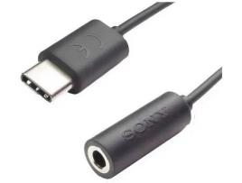 Adaptador , Tipo C para 3.5mm jack, Preto, Original, EC260