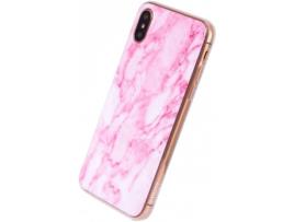 Capa em Silicone , Street Marble, Apple iPhone X, Rosa, UUSTIP8TPU2