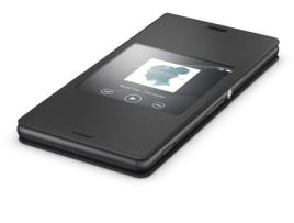 Capa Flip , SCR26, Style, / S-View, Xperia Z3 Compact, Preto, Original, 1287-6181