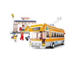 Construção SLUBAN Town Bus - Autocarro Trolly (Idade Mínima: 6 - 469 Peças)