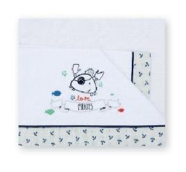 Love Piratas - Jogo cama bebé 40x80cm