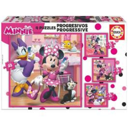 Puzzle  Minnie Happy Helpers (12-16-20-25 Peças)