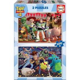 Conjunto de 2 Puzzle 2Ds 2D Toy Story (100 peças)