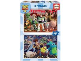 Conjunto de 2 Puzzless 2D Toy Story (100 peças)