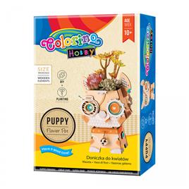 Puzzles 3D Vaso de Flores Cachorrinho Colorino