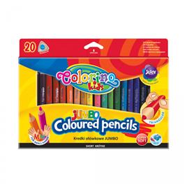 Lápis Cor Triangular Jumbo 8.9 cm 20 Cores Colorino