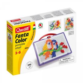 Jogo Arte Visual Mocho Pixel Small 100 Pinos 5 Cores Quercetti