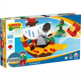 Barco de Piratas 100 Peças Unico Plus