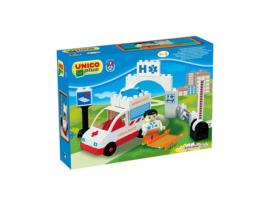 Blocos de Encaixe UNICO Ambulância (Idade Mínima: 2 - 19 Peças)