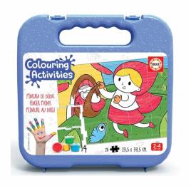 Educa - Colouring Activities: Pintura de Dedos Capuchinho Vermelho