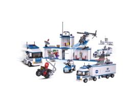 Construção SLUBAN Police - Camião Polícia (Idade Mínima: 6 - 684 Peças)