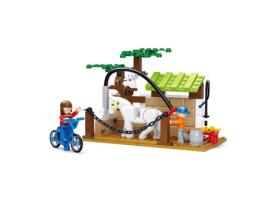 Construção SLUBAN Town - Casa do Cavalo (Idade Mínima: 6 - 110 Peças)