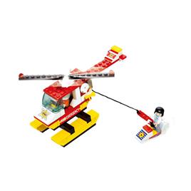 Town Helicóptero Bombeiros 107 pcs Sluban