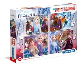 Puzzle 20+60+100+180 pçs - Frozen II