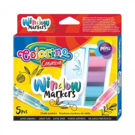 Marcadores Pastel Janela 5 pcs 