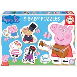 Set de 5 Puzzles Peppa Pig 