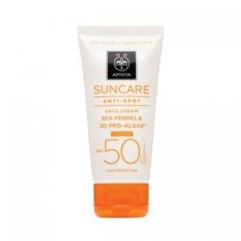 Apivita Suncare Creme Rosto Manchas SPF50 Com Cor 50ml
